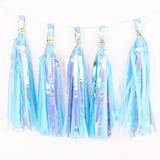 Mermaid Party Summer Party 1th 2nd 3rd Birthday Party Hawaii Party Tassels Decor Colourful Garland for Home Kids Favor Decor