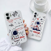 Rear Cover Type Cute Astronaut Mobile Phone Case