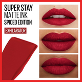 Maybelline Super Stay Matte Ink Liquid Lipstick - Exhilarator Red: Long Lasting, High Impact Color for Up to 16 Hours!