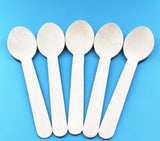 50pcs Disposable Wooden Spoons 2