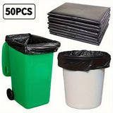 65 Gallon Heavy Duty Black Trash Bags - 1.9mm Thickness 50 Pcs,