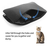 Double-layer cat and dog Litter Mat and Massager