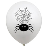 10 PCs Halloween Grimace Spider Witch Bat Rubber Balloons 12-inch Printed Balloon