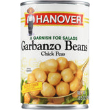Hanover Garbanzo Beans Chick Peas, 15.5 oz Can