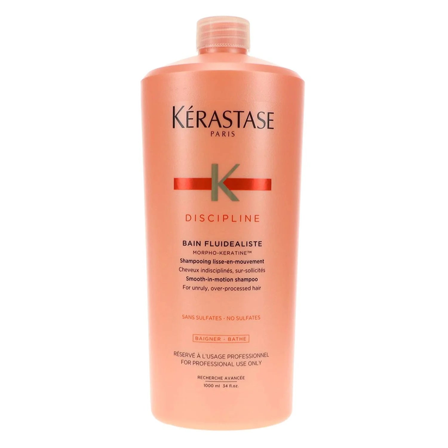 Kerastase Discipline Bain Fluidealiste Sulfate-Free | Smooth-in Motion Shampoo, 1000ml