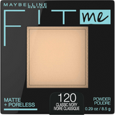 Maybelline Fit Me Matte Poreless Pressed Face Powder Makeup, Classic Ivory, 0.29 oz
