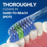 Oral-B Advanced Clean Toothbrushes, Color Changing Bristles, Soft, 2 Count, for Adults and Children 3+