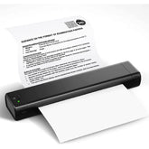 Phomemo M08F Portable Printer Wireless Thermal Printer for Travel, Support 8.5" X 11" Thermal Paper, Bluetooth Inkless Printer Compatible with Android iOS Phone & Laptop(Black)