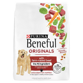 Purina Beneful Dry Dog Food for Adult Dogs Originals, Farm Raised Real Beef, 40 lb Bag