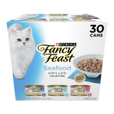 Purina Fancy Feast Grilled Kitten Food, Wet Cat Food, Seafood, 3 oz Cans (30 Pack)