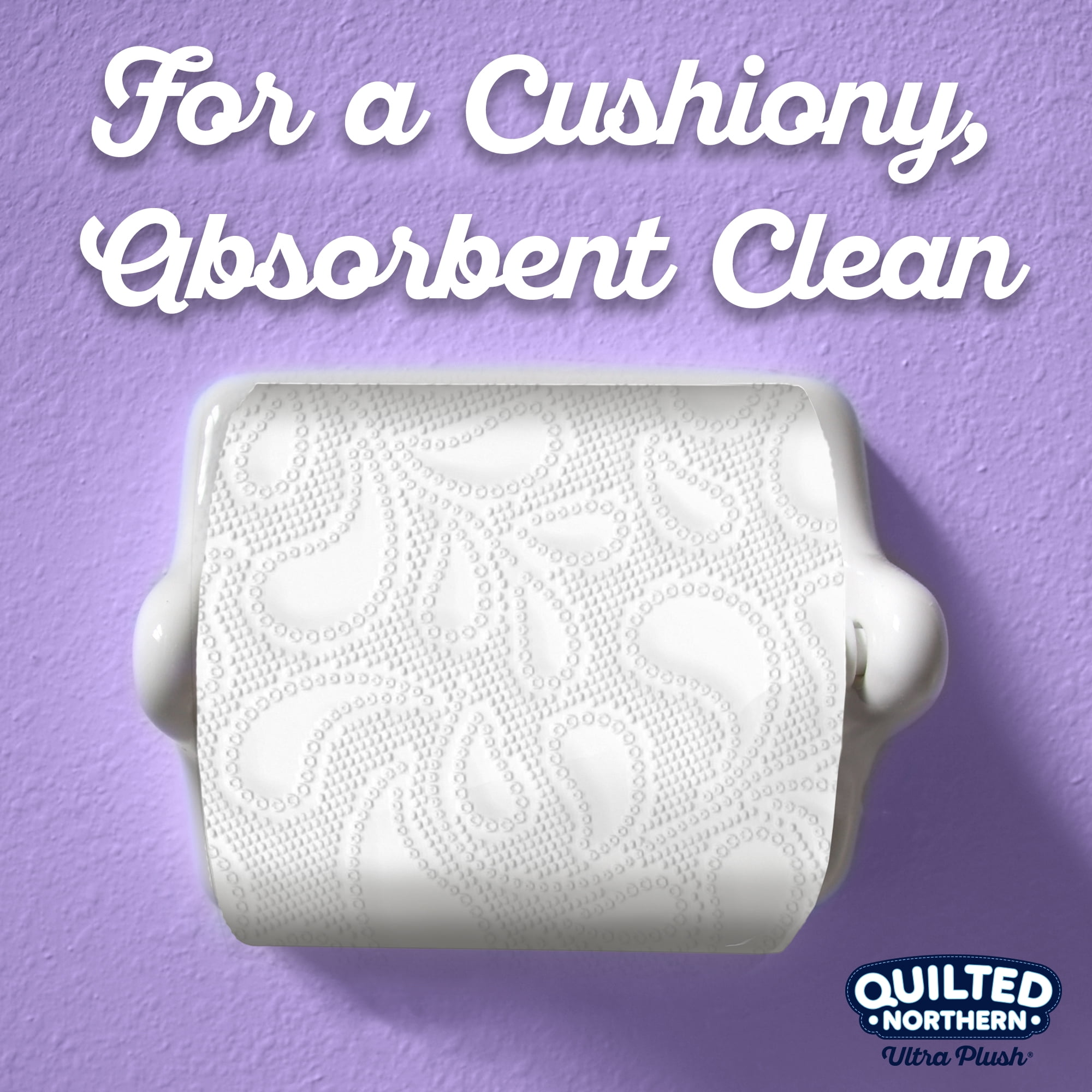 Quilted 3-Ply Toilet Paper, 12 Mega Rolls