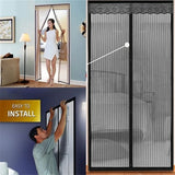 Magnetic Door Screen Custom Size Mosquito Net Curtain Fly Insect Automatic Closing Invisible Mesh For Kitchen Indoor Living Room