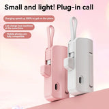 30000mAh Mini Portable Type-c 2-in-1 Fast Charging With Stand Pocket Power Bank Compatible with Iphone Andriod External Battery