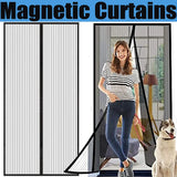 Magnetic Door Screen Custom Size Mosquito Net Curtain Fly Insect Automatic Closing Invisible Mesh For Kitchen Indoor Living Room