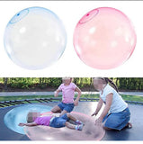 Bubble Ball Summer Water Injection Transparent Bubble Ball TPR Blowing Balloons Children's Super