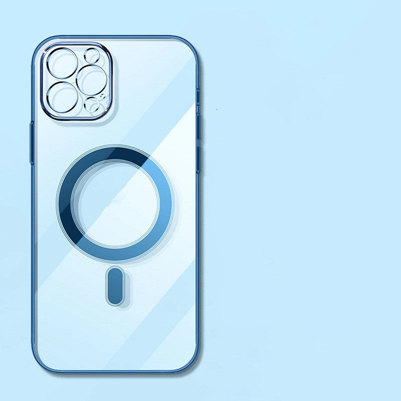 Electroplating Magnetic Mobile Phone Case Full Lens Protective Cover