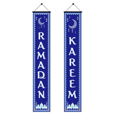 Eid Mubarak Banner Hanging Decoration for Indoor/Outdoor