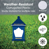 Lantern Lawn Decorations - Outdoor Eid Mubarak Yard Decorations - 10 Piece