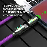 240W 4 in 1 USB Charging Cable, 240w 4-in-1 USB C Cable, 4 in 1 USB 240w Cable, Multi Charger Cable with Breathing Light, 5a Multi Fast Charging & Data Sync Silicone Compatible