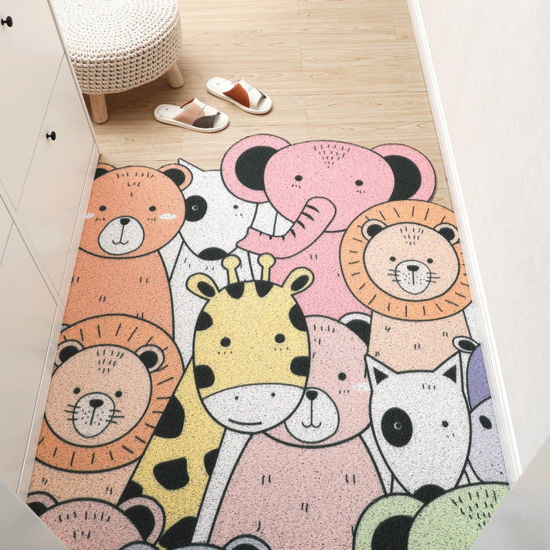 Entrance Door Mats Can Be Cut When Entering The Door. Cartoon Door Mats. Household Mats
