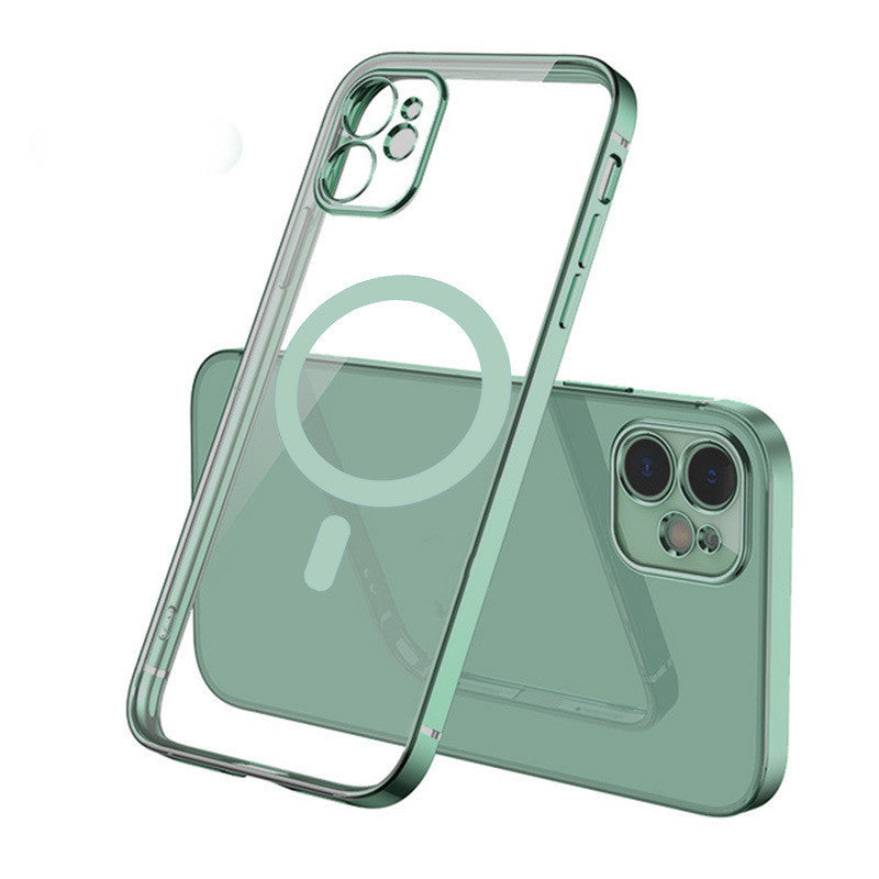 Electroplating Magnetic Mobile Phone Case Full Lens Protective Cover