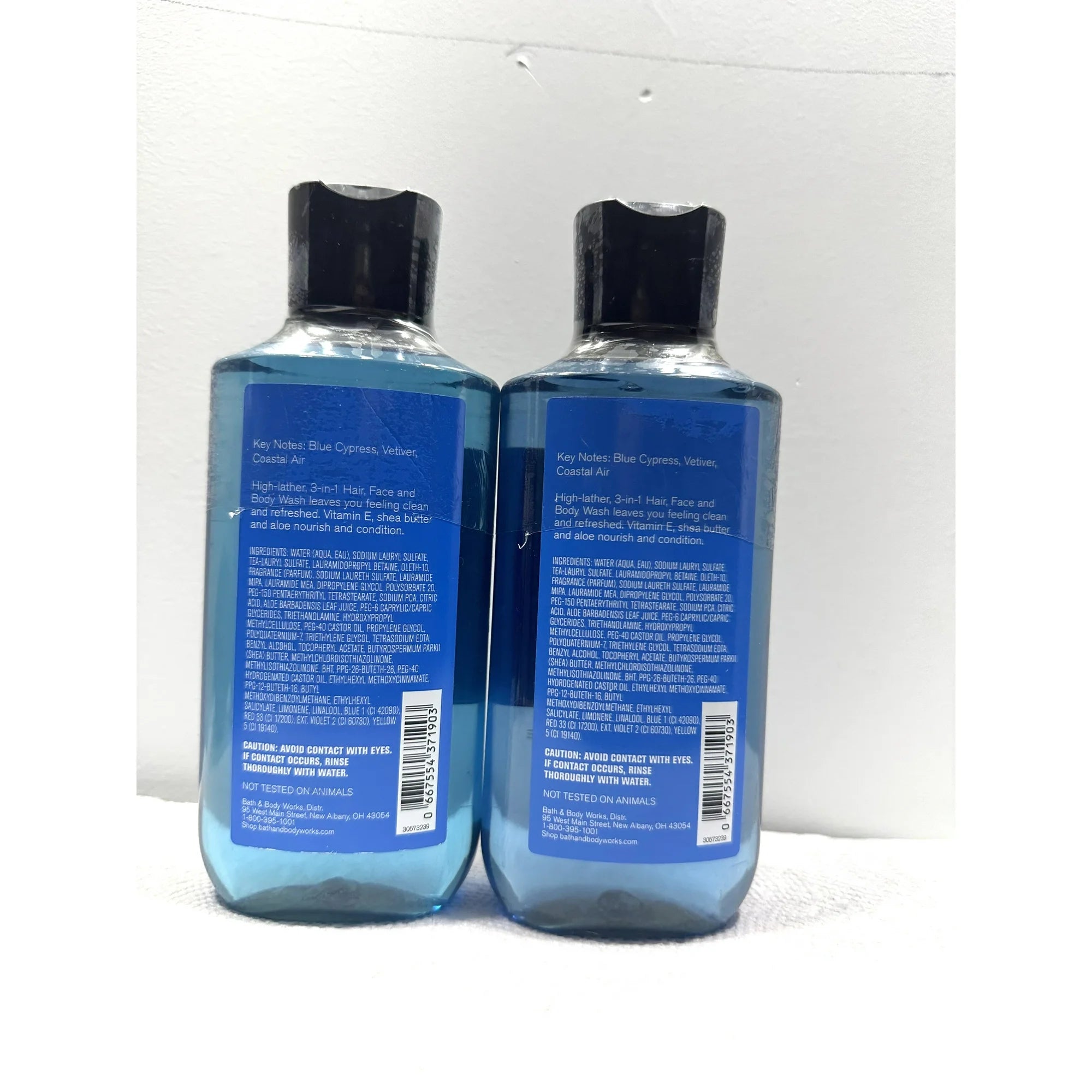 Bath & Body Works Ocean Men's Collection 3-in-1 Hair, Face, and Body Wash 10 fl oz Lot of 2