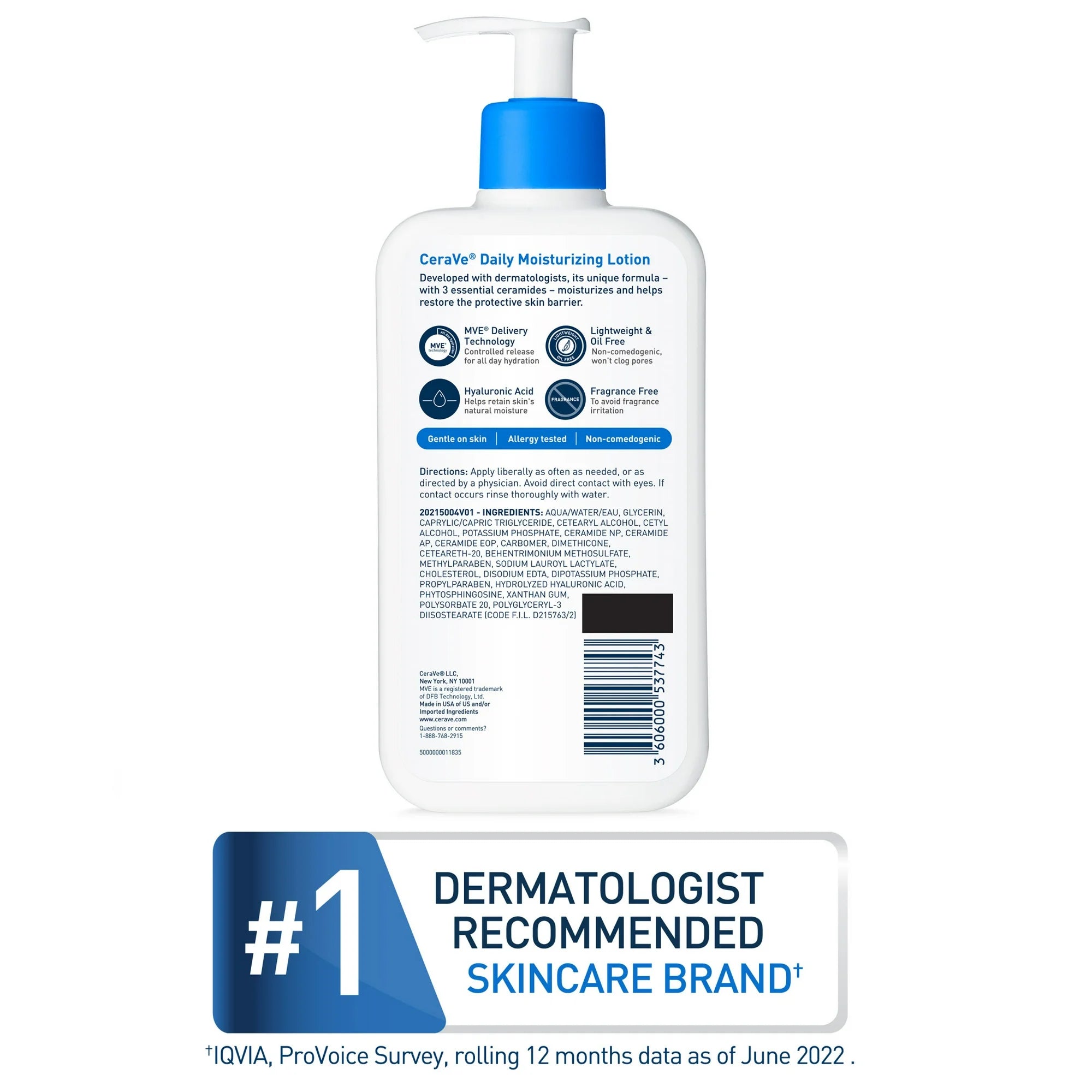 CeraVe Daily Moisturizing Face & Body Lotion for Normal to Dry Skin