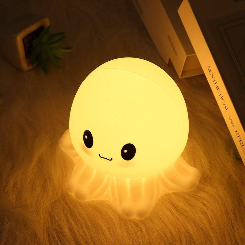 Cute Jellyfish Lamp Creative Octopus Silicone Sleeping Night Light 1