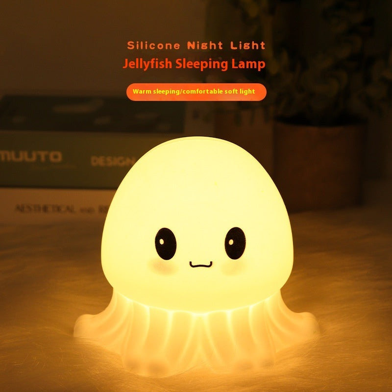Cute Jellyfish Lamp Creative Octopus Silicone Sleeping Night Light 2