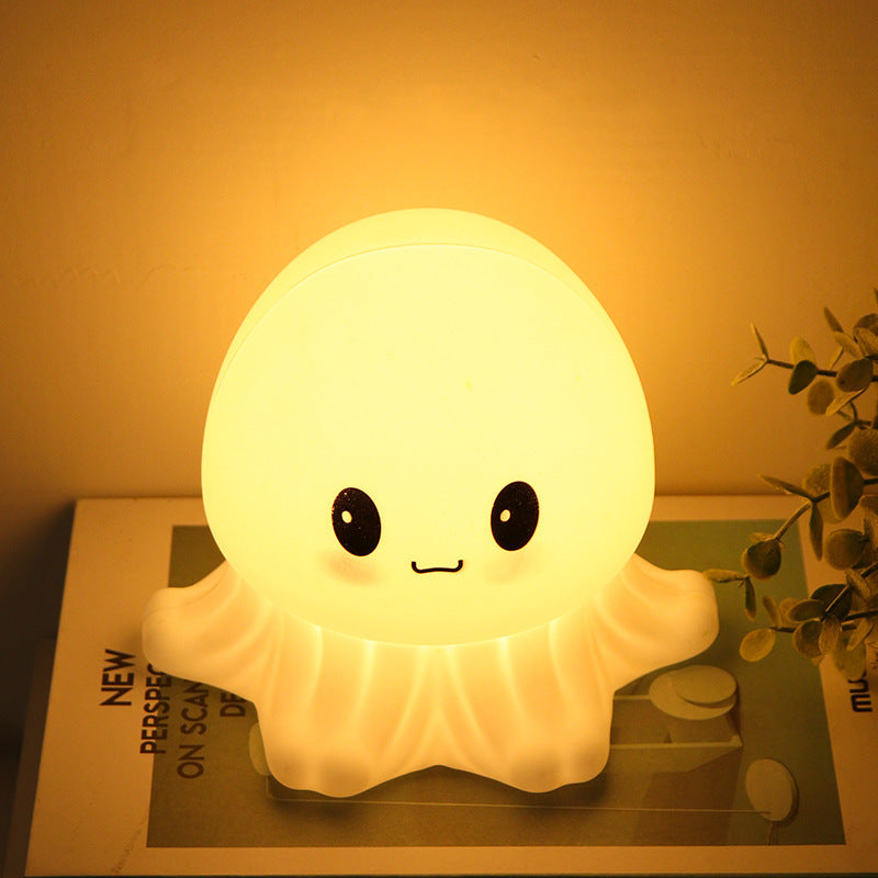 Cute Jellyfish Lamp Creative Octopus Silicone Sleeping Night Light 