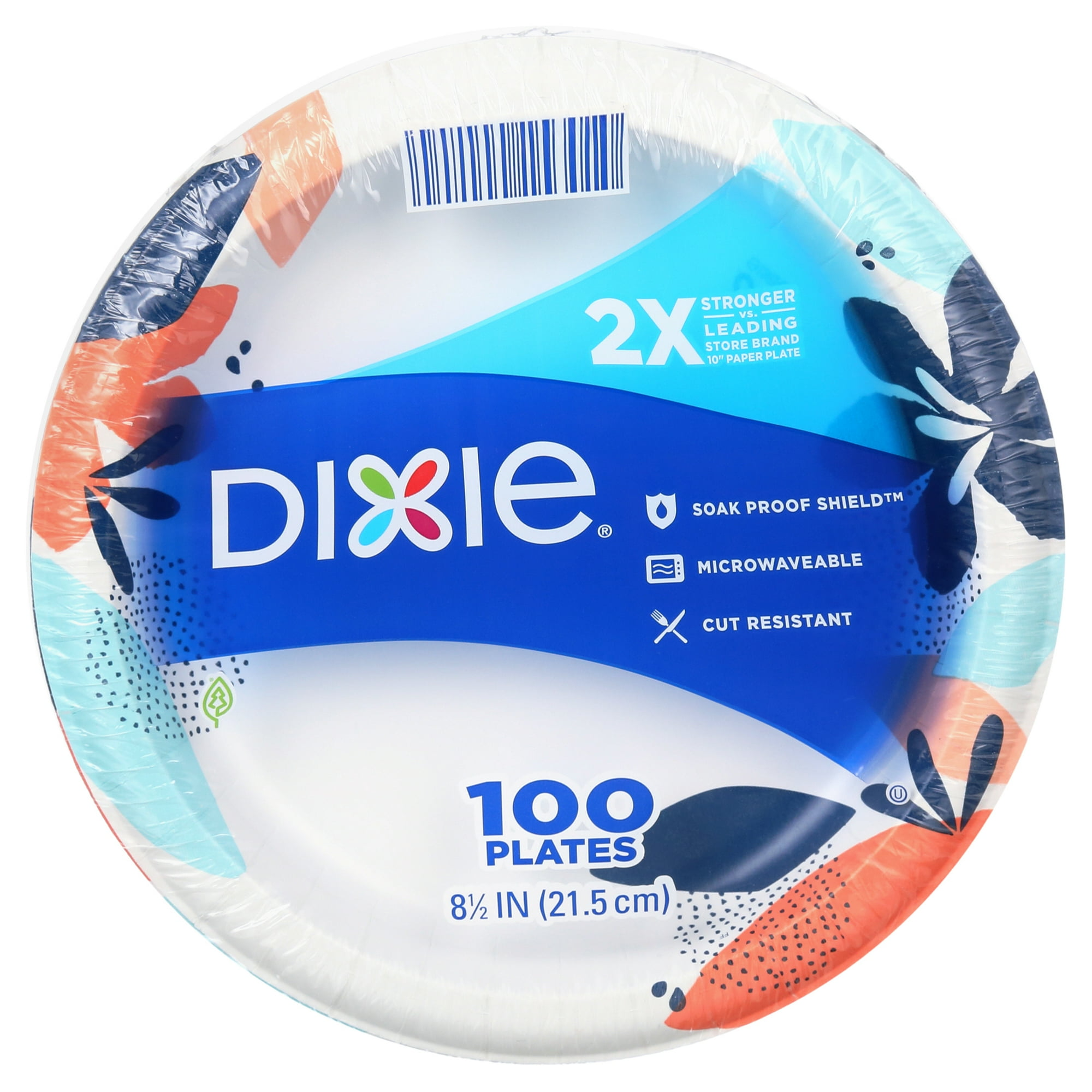 Dixie Everyday Disposable Paper Plates, 8.5", 