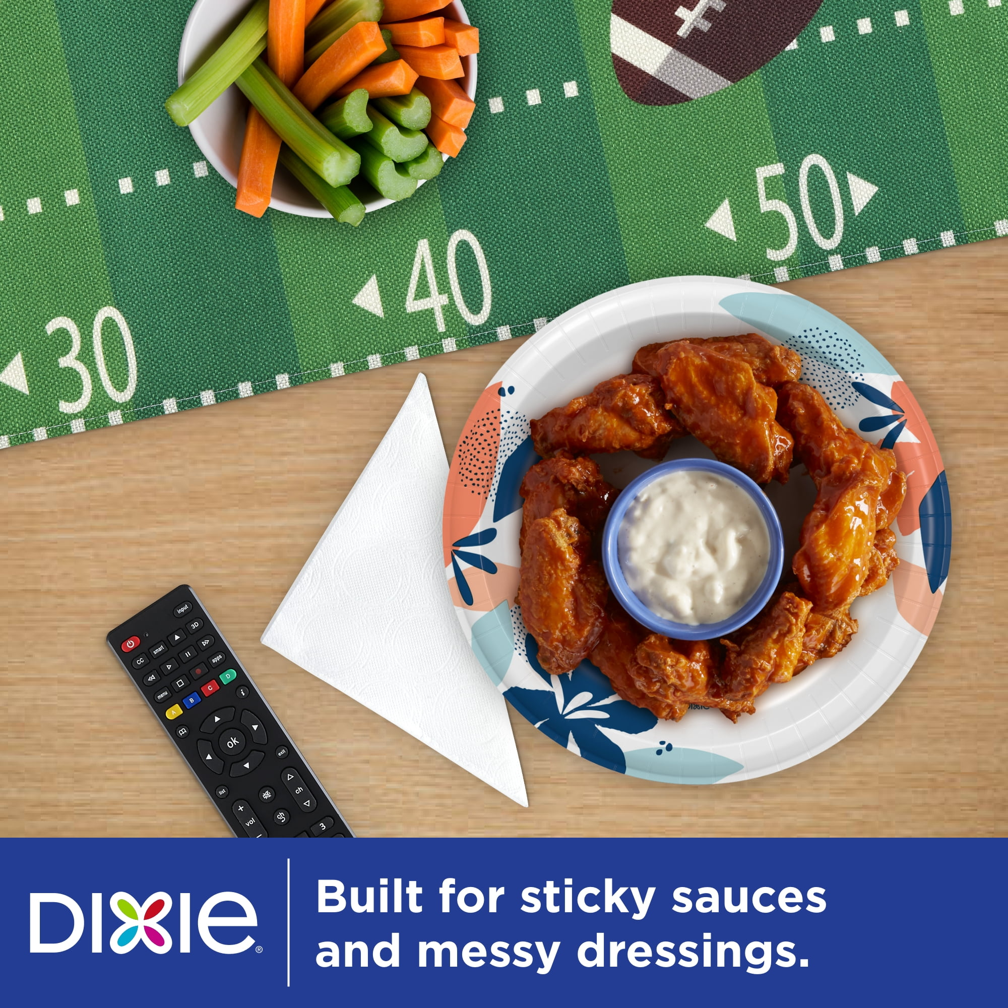 Dixie Everyday Disposable Paper Plates, 8.5",100 Count