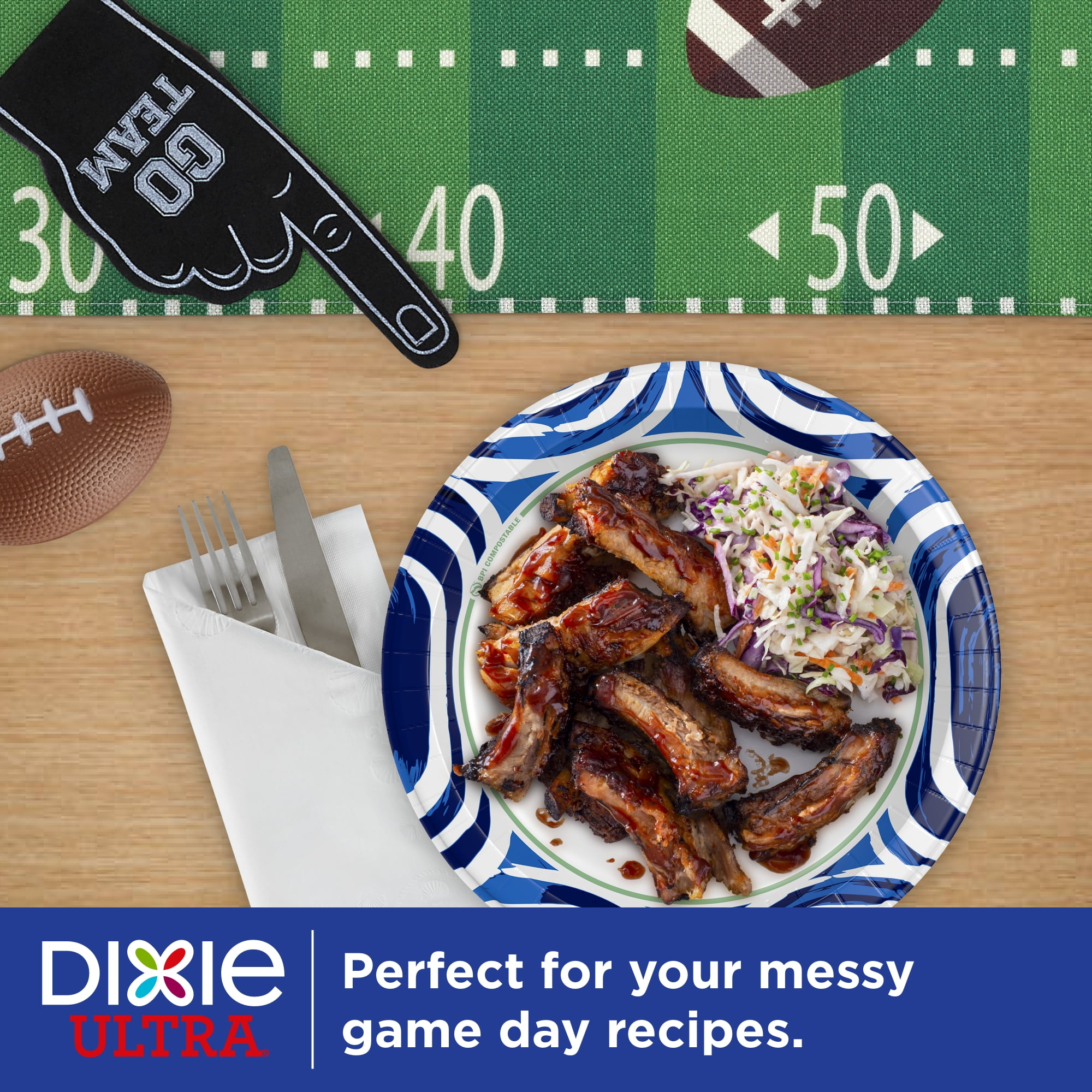 Dixie Ultra Disposable Paper Plates, 10", 100 Count