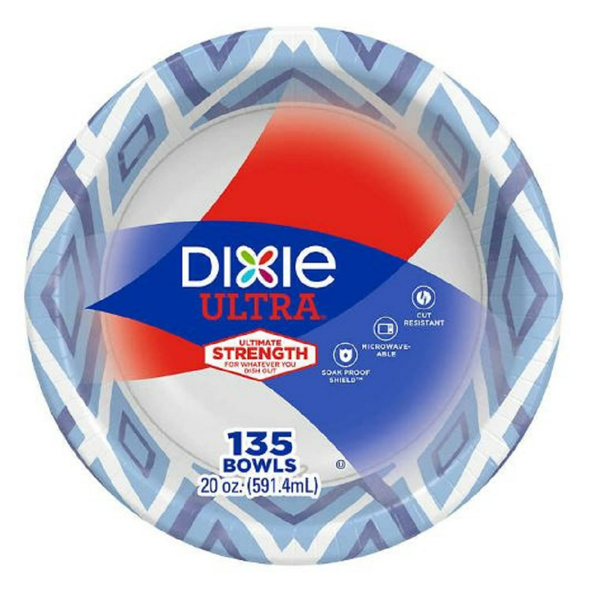 Dixie Ultra Paper Bowls, 20 oz, 135 Plates