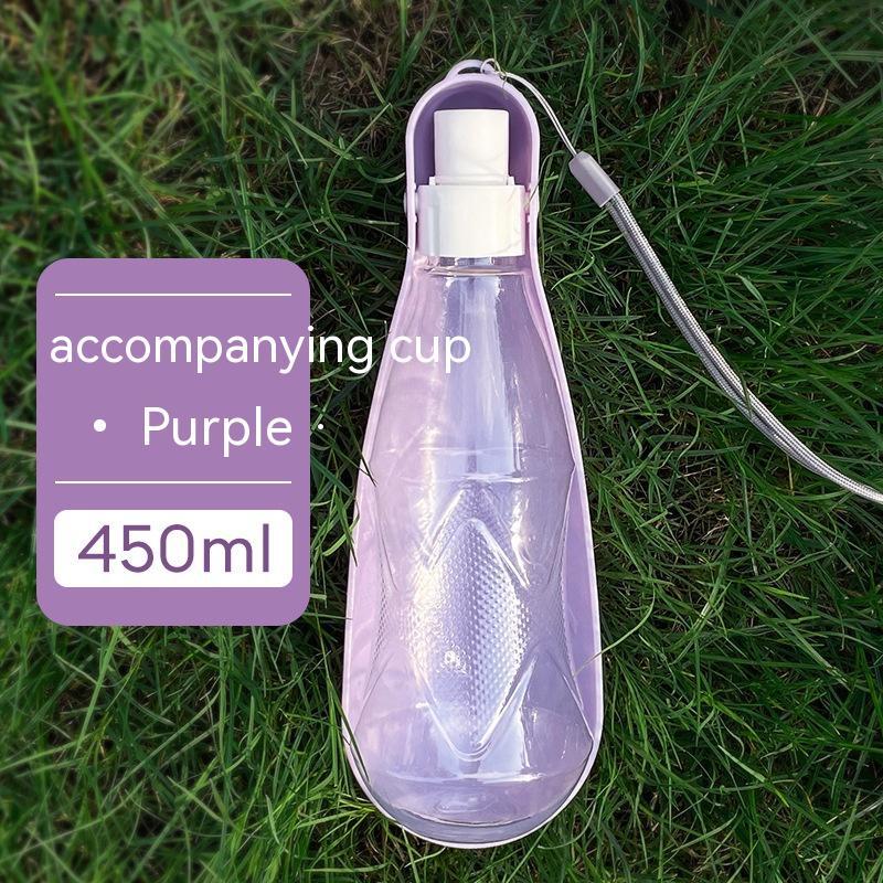  Dog Water Bottle Purple