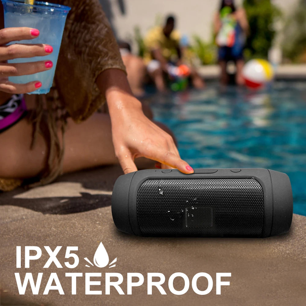 Waterproof Portable Speaker Mini Bluetooth Music Bass Speaker Subwoofer Outdoor Wireless Loudspeaker Sound Bar FM Radio TF Card
