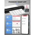 Printer Wireless Phomemo M08F PortPhomemo M08F Portable le Thermal Printer for Travel, Support 8.5" X 11" Thermal Paper, Bluetooth Inkless Printer Compatible with Android iOS Phone & Laptop（Black）