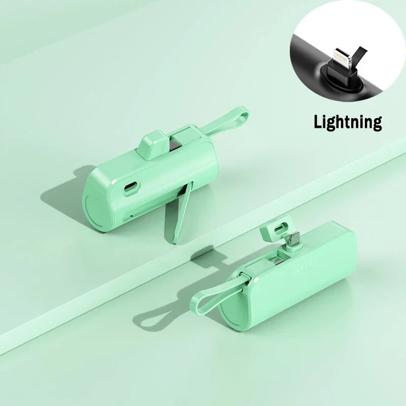 30000mAh Mini Portable Type-c 2-in-1 Fast Charging With Stand Pocket Power Bank Compatible with Iphone Andriod External Battery