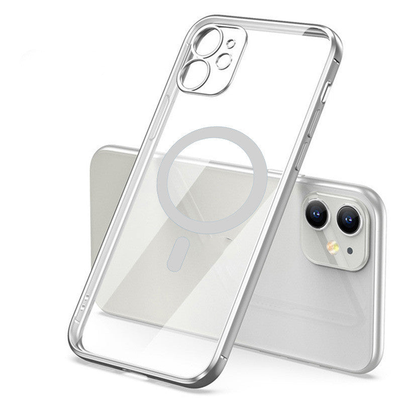 Electroplating Magnetic Mobile Phone Case Full Lens Protective Cover