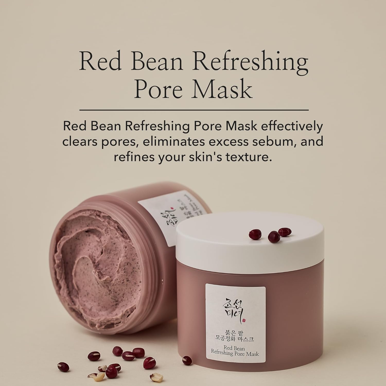Pore Cleansing Excellence: Immerse your face in the deeply cleansing and hydrating power of red bean with our Beauty of Joseon Pore Refreshing Mask. This clay mask effortlessly removes dead skin cells, banishes blackheads, and leaves your skin feeling silky-smooth. Gentle Exfoliation: Say goodbye to dullness as our mask acts as a gentle exfoliator, revealing a fresher and more youthful complexion beneath the surface. "Skin-Revitalizing Red Bean: Harness the centuries-old Korean beauty secret of red bean 